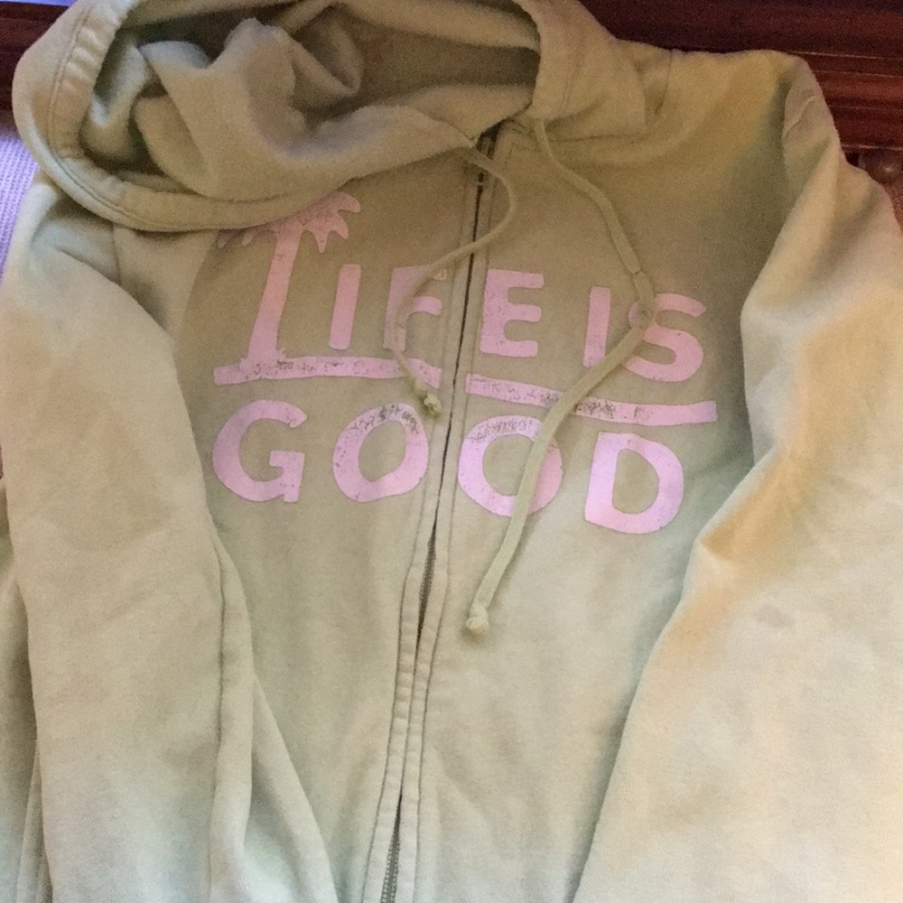 Life is Good Lime hoody/jacket $8